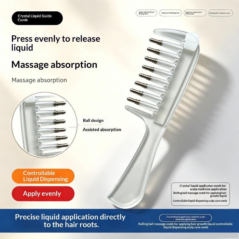 Root Stimulator Liquid - Yeni Taşınabilir Şeffaf Saç Kökü Tarakı,